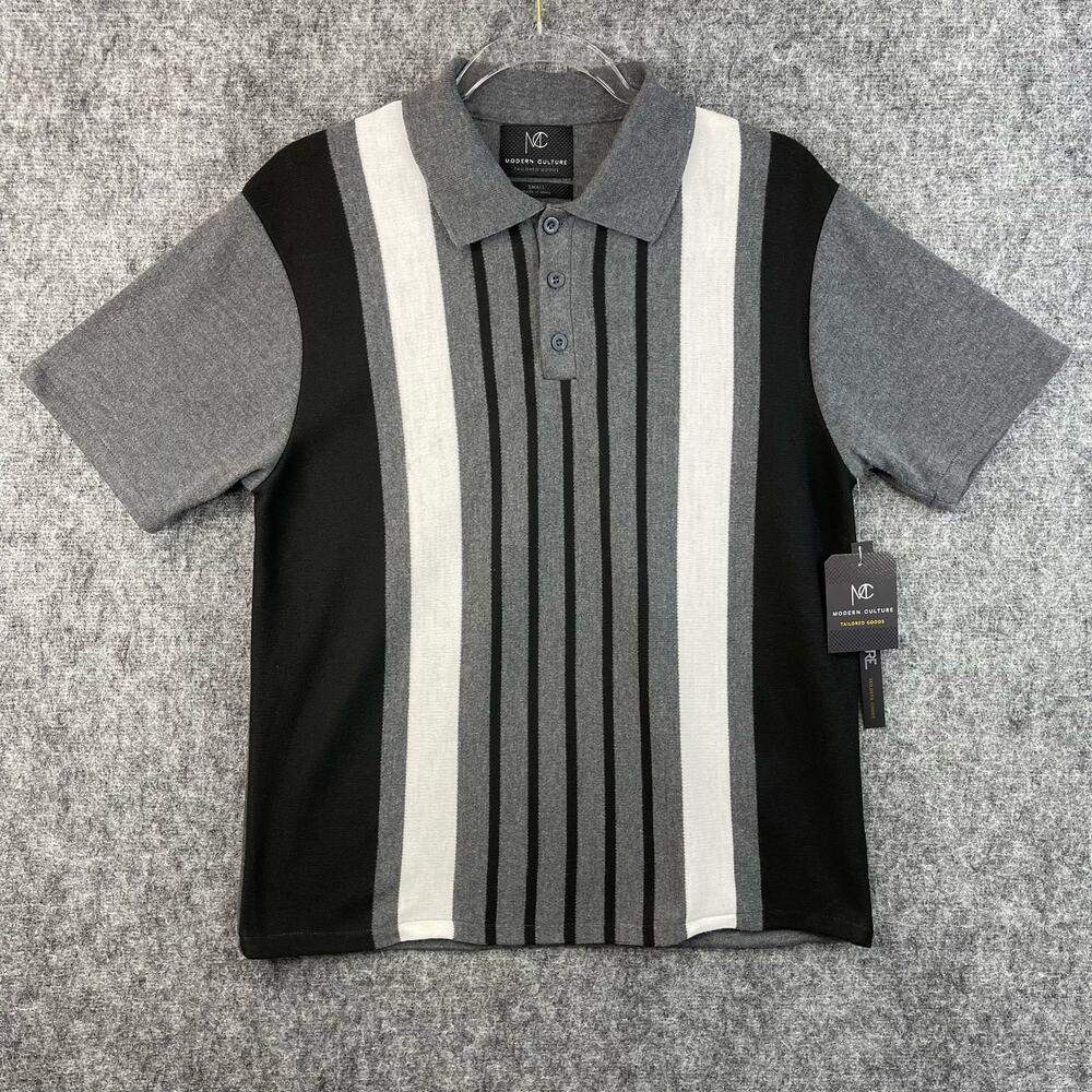 Modern‎ Culture Mens Polo Shirt Charcoal Size Small